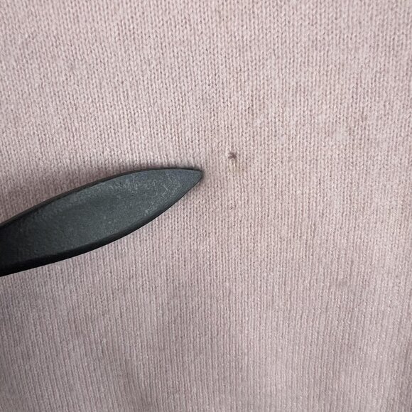 Alan Flusser  Mens XL Pink Sweater 100% Cashmere V Neck Pullover Soft Knit Class - Picture 9 of 11